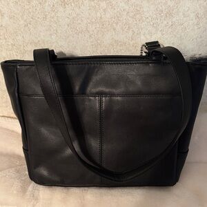 Giani Bernini Sleek Black Tote Bag NWT